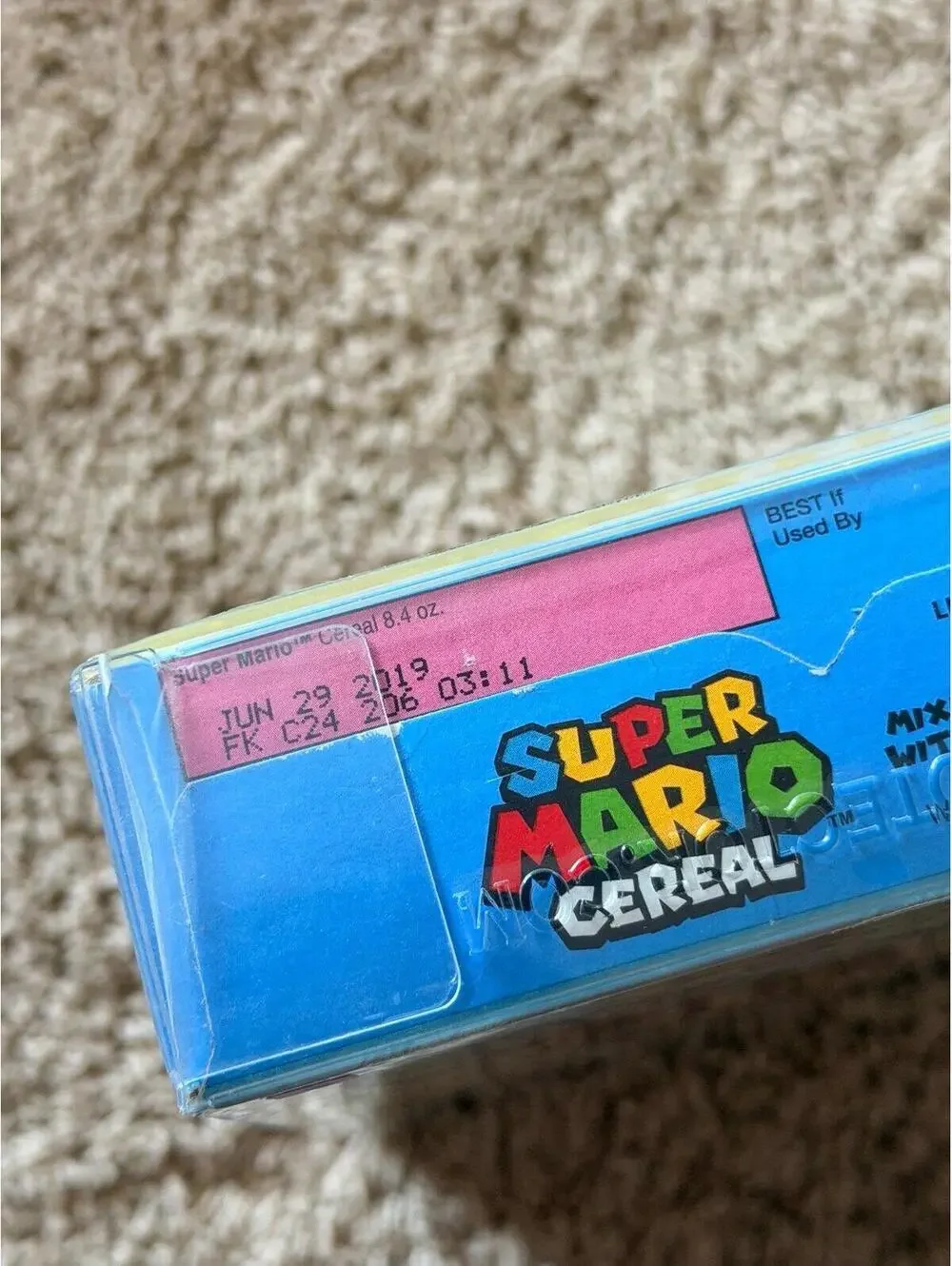 Super Mario Cereal (Blue Box)